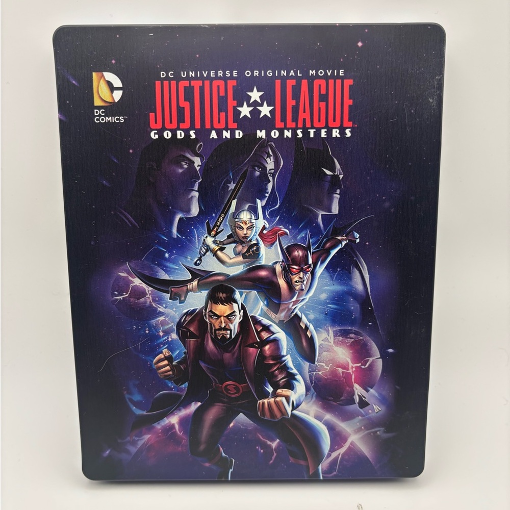 Justice League Gods and Monsters Steelbook Blu-ray DVD DC Animated Movie